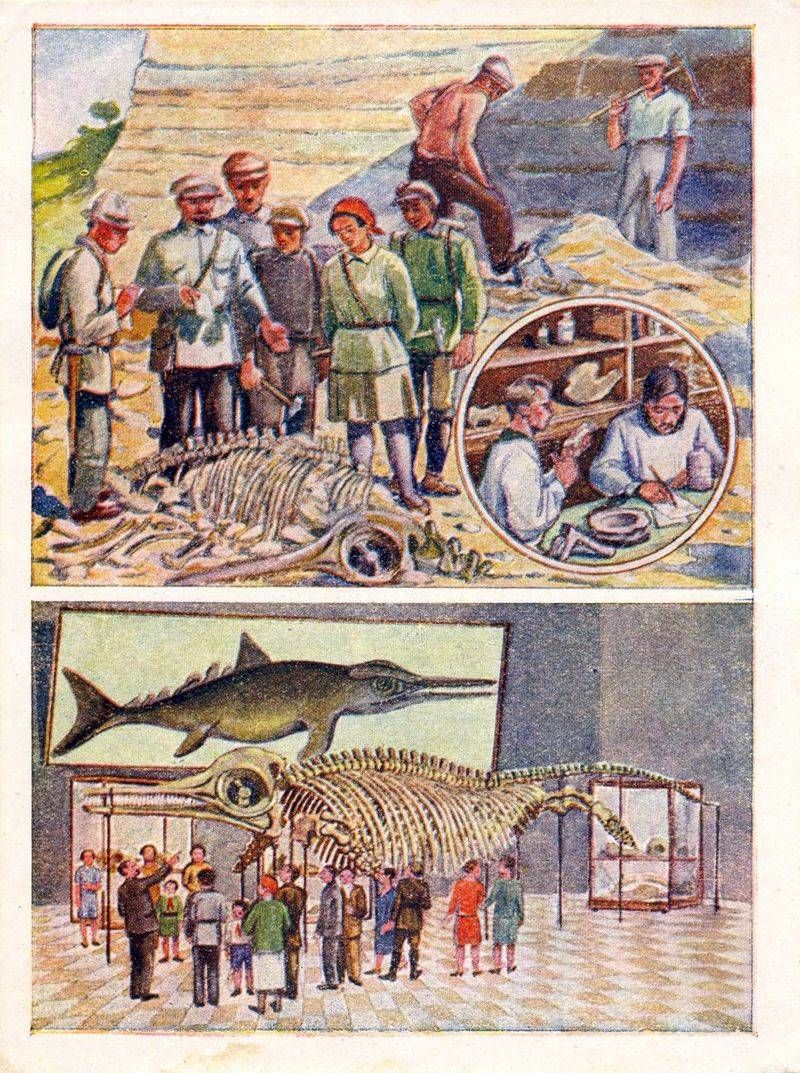«Серия рабочих картин-открыток «Вымершие животные и растения»» картинка № 2
