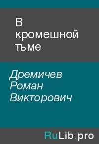 В кромешной тьме. Дремичев Роман - читать в Рулиб