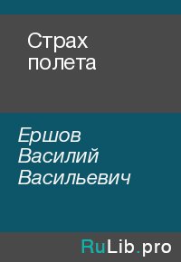 Страх полета. Ершов Василий - читать в Рулиб
