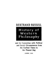 История западной философии. В двух книгах. Книга 1. Рассел Бертран - читать в Рулиб