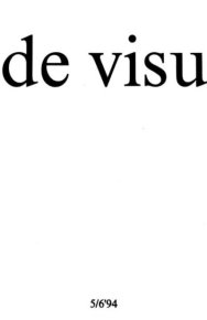 De Visu 1994 №14 (5—6). журнал De Visu - читать в Рулиб