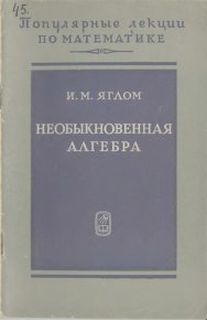 Необыкновенная алгебра. Яглом Исаак - читать в Рулиб
